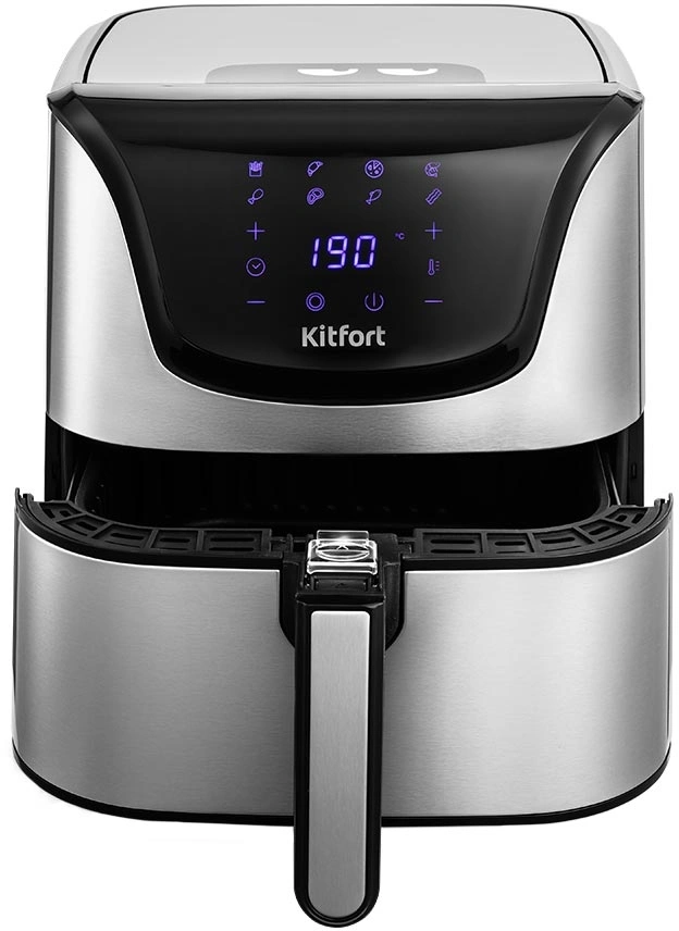 Аэрогриль Kitfort КТ-2232 4.9л 1700Вт серебристый/черный