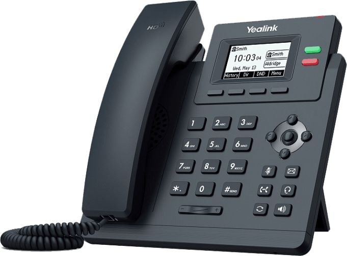 Телефон SIP Yealink SIP-T31P без блока питания черный (SIP-T31P WITHOUT PSU)
