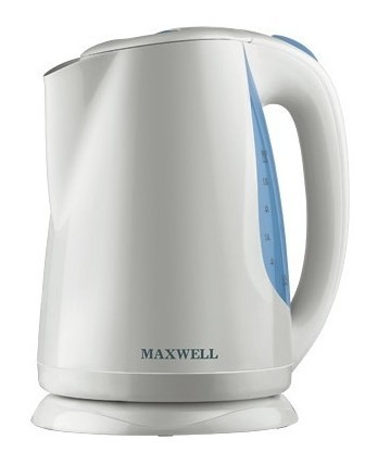 Чайник электрический Maxwell MW-1004 1.7л. 2000Вт белый корпус: пластик/стекло