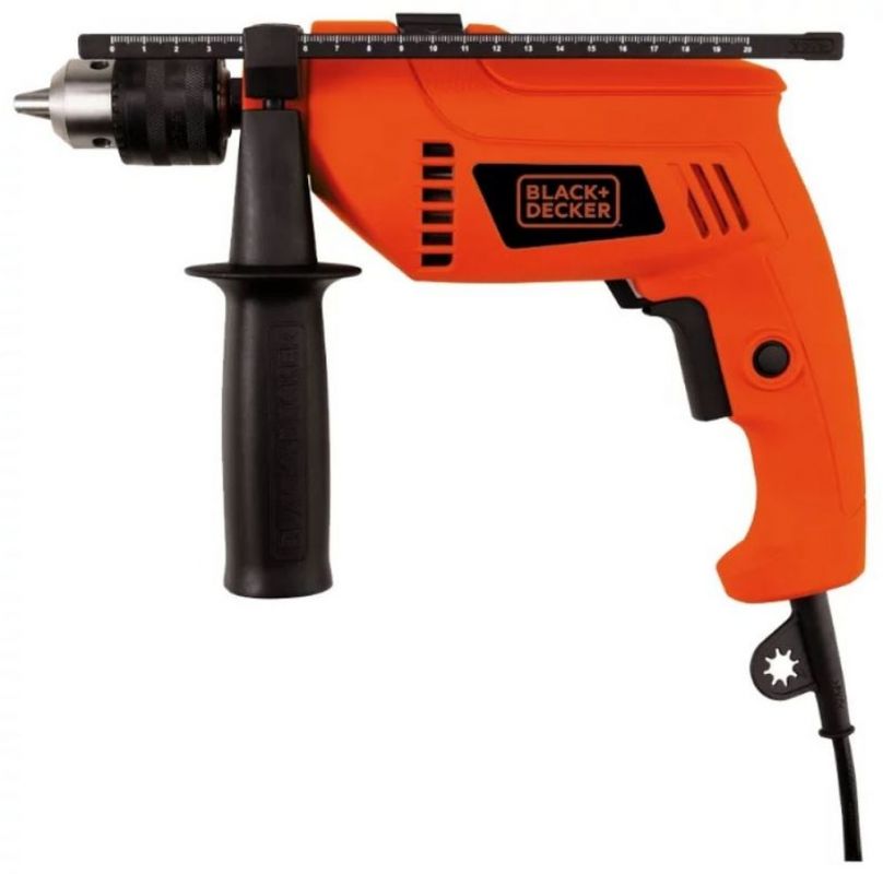 Дрель ударная Black+Decker HD555-RU 550Вт патрон:кулачковый реверс
