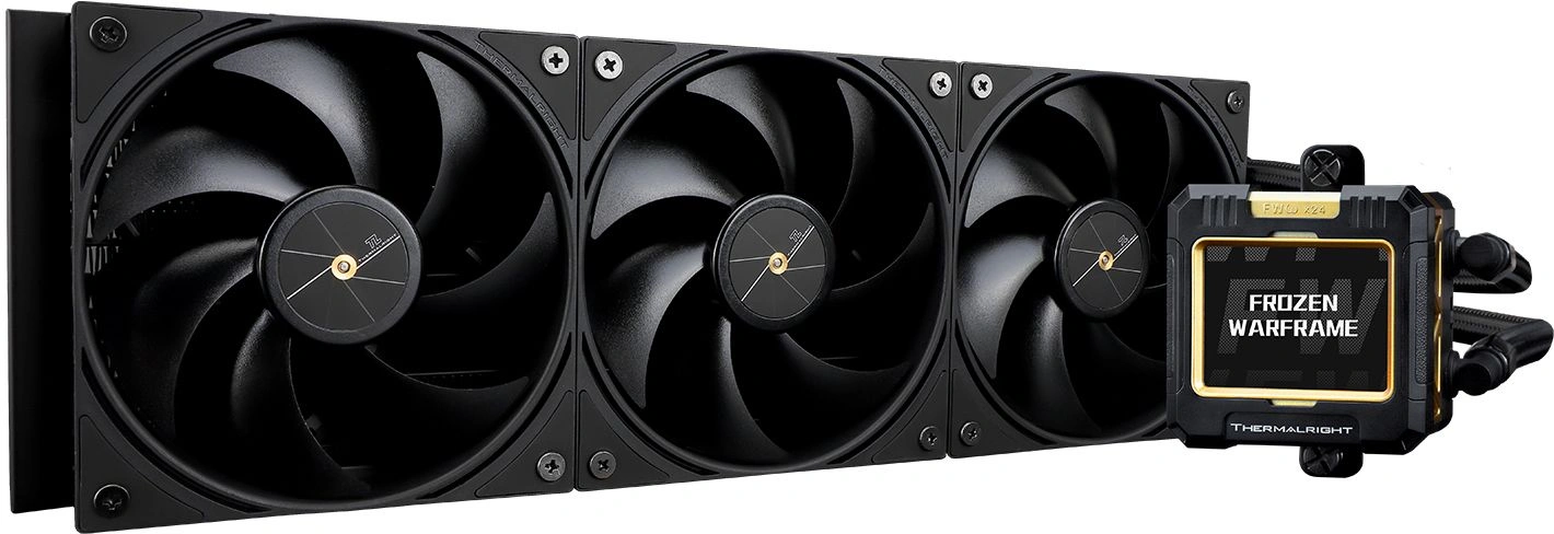 Система водяного охлаждения Thermalright Frozen Warframe 360 Soc-AM5/AM4/1200/1700/1851 черный 4-pin 29.8dB Al LCD Ret (F-WFRAME-360-BL)