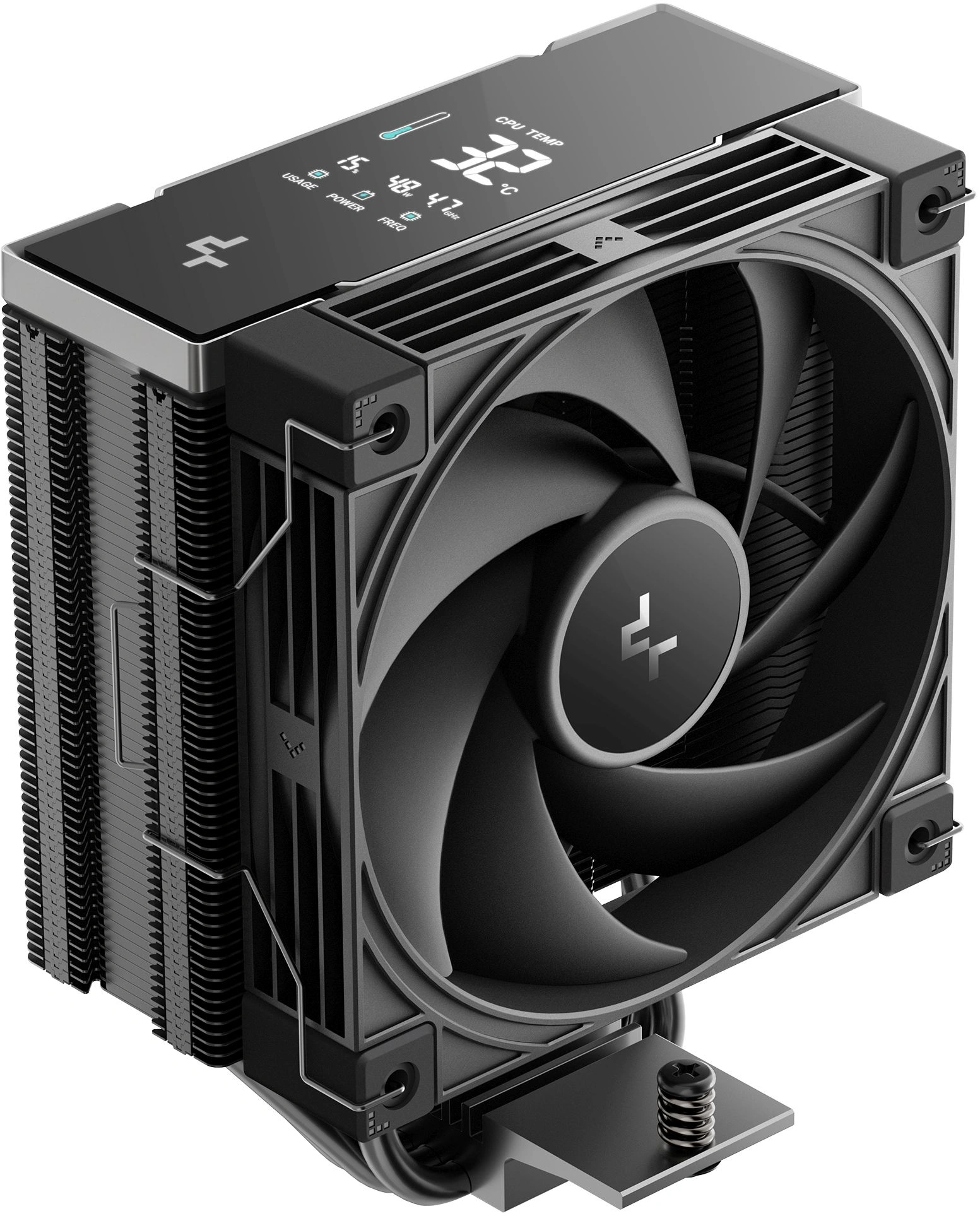 Устройство охлаждения(кулер) Deepcool AK400 G2 Digital NYX Soc-AM5/AM4/1200/1700/1851 черный 4-pin 31.45dB Al+Cu LCD 220W 958gr Ret (R-AK400G2-BKNNMN-GJD-1)