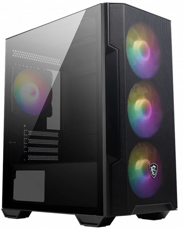 Корпус MSI MAG Forge M100R черный без БП mATX 2x120mm 2xUSB2.0 1xUSB3.0 audio bott PSU