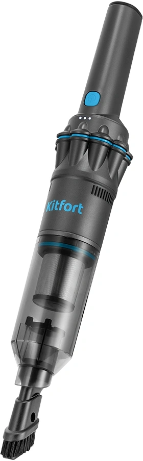 Пылесос ручной Kitfort КТ-5538 120Вт серый/голубой
