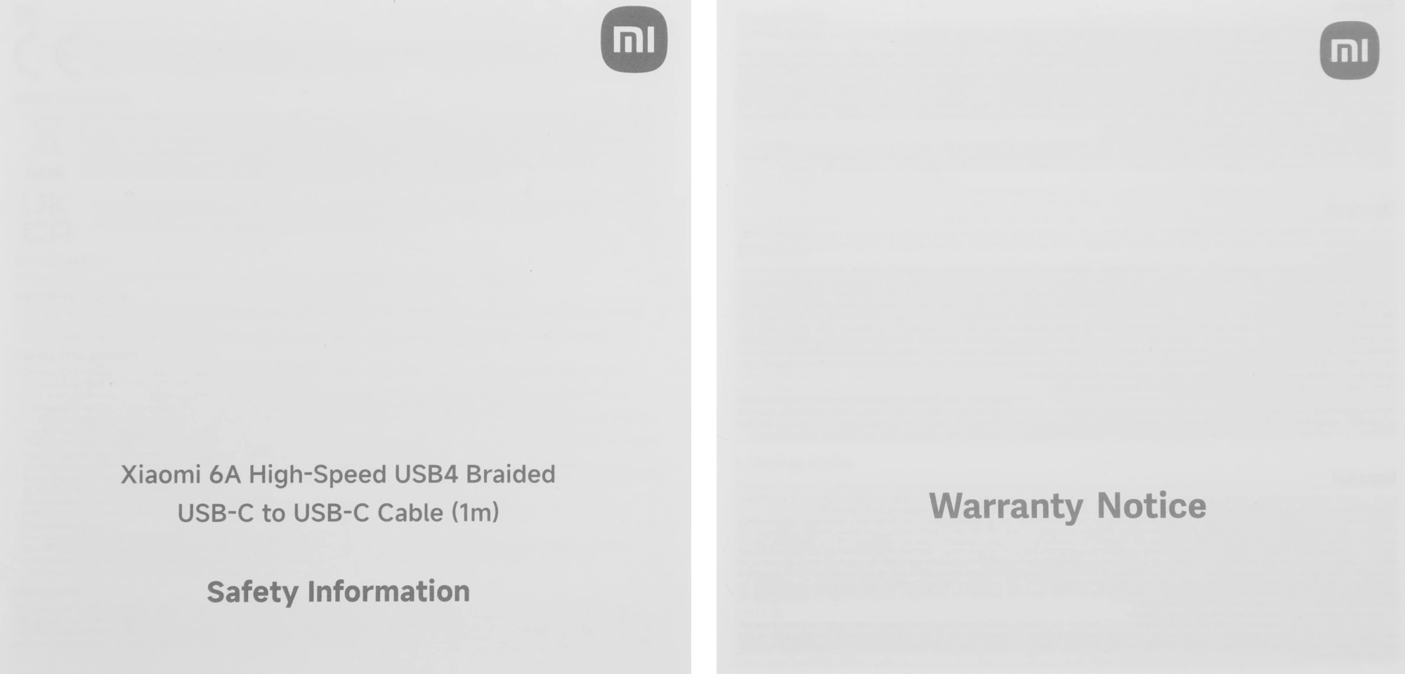 Кабель Xiaomi BHR087BGL USB Type-C (m)-USB Type-C (m) 1м черный