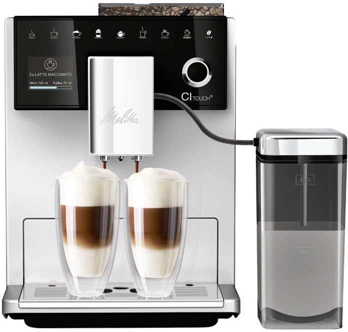 Кофемашина Melitta F630-111 1400Вт серебристый