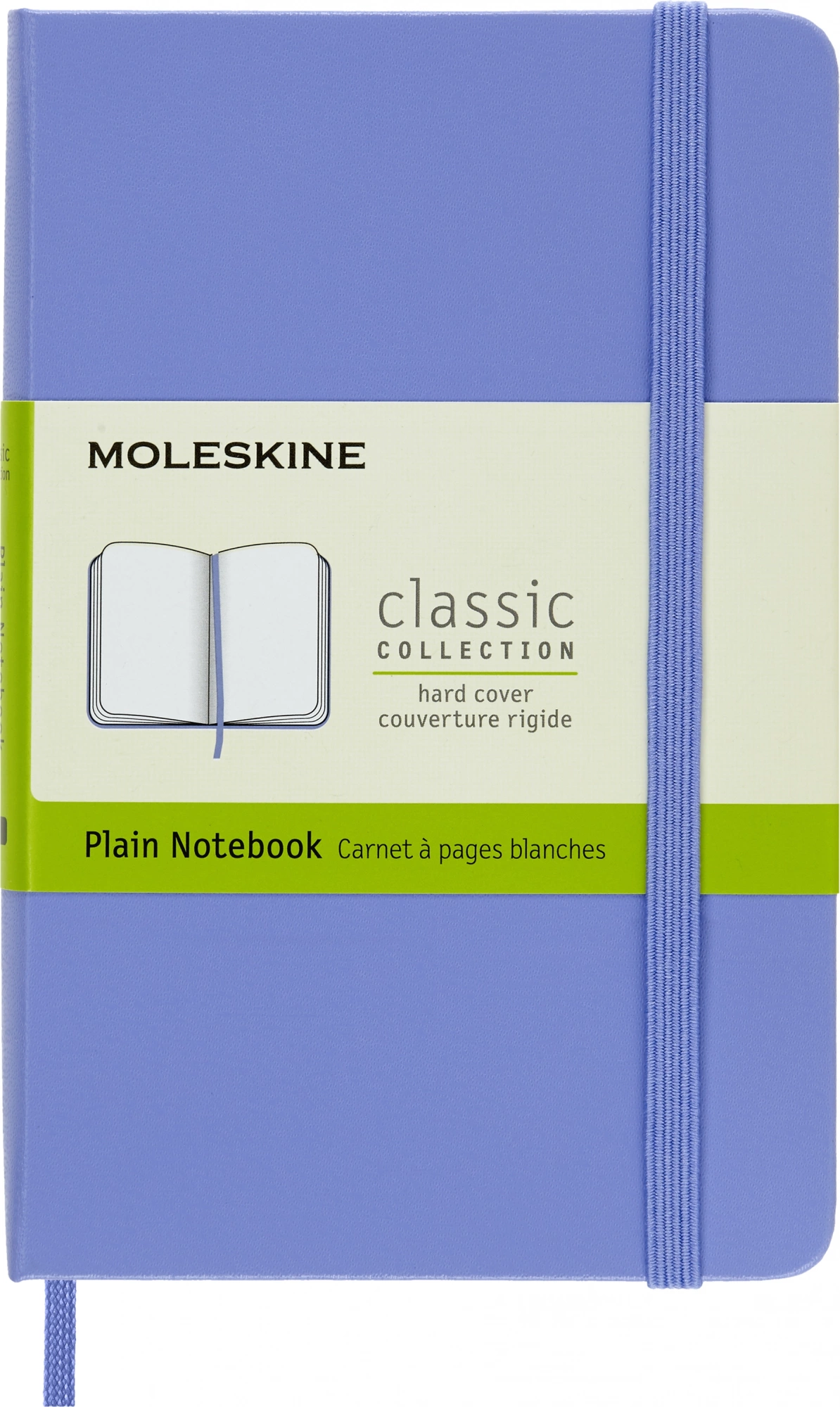 Блокнот Moleskine CLASSIC QP012B42 Pocket 90x140мм 192стр. нелинованный твердая обложка голубая гортензия
