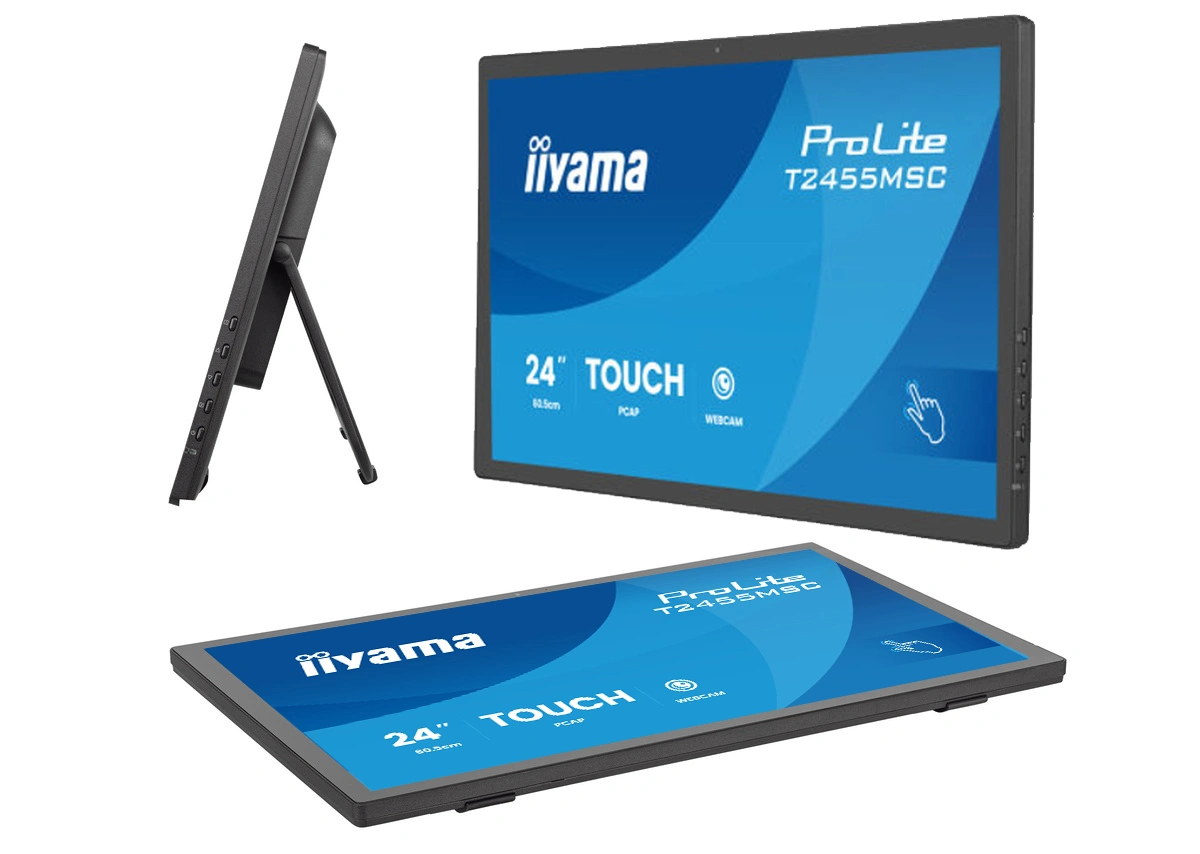 Монитор Iiyama 23.8" ProLite T2455MSC-B2 черный IPS LED 5ms 16:9 HDMI M/M глянцевая 1000:1 400cd 178гр/178гр 1920x1080 DP FHD USB Touch 4.4кг