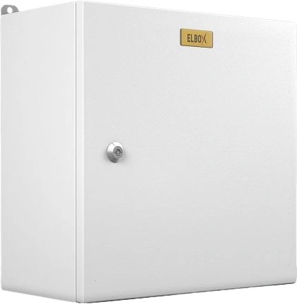 Шкаф электротехнический Elbox EMW-400.300.150-1-IP66 потол.пан. пан.основ. монтаж.пан. одноствор. настенный 400мм 300мм 150мм 135мм IP66 IK10 50кг серый металл уличный всепогодный