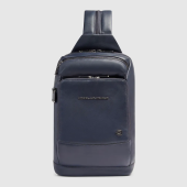 Рюкзак слинг мужской Piquadro Philip CA6790W136/BLU синий кожа
