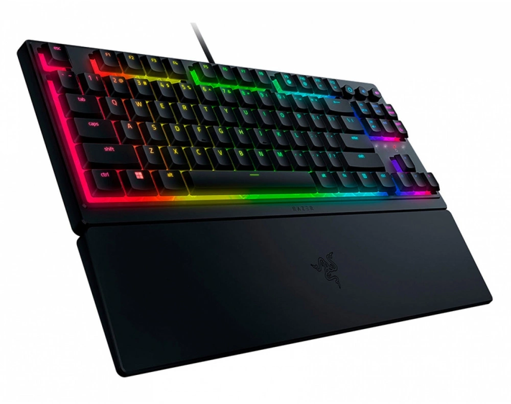 Клавиатура Razer Ornata V3 Tenkeyless механическая черный USB Multimedia for gamer LED (подставка для запястий) (RZ03-04881600-R3R1)