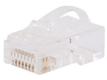 Коннектор Hyperline (PLEZ-8P8C-UA-C5-100) кат.5E RJ45 прозрачный (упак.:100шт)