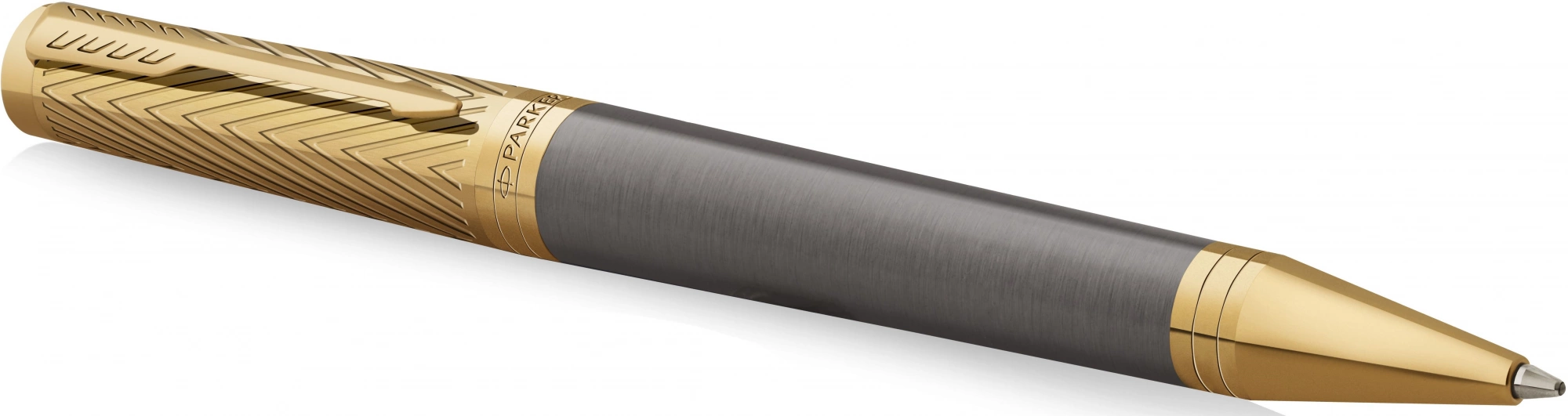 Ручка роллер Parker Ingenuity Pioneers T571 (2200951) Arrow Grey GT F черн. черн. подар.кор.