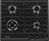 Газовая варочная поверхность Gefest ПВГ 1214-01 К2 черный матовый