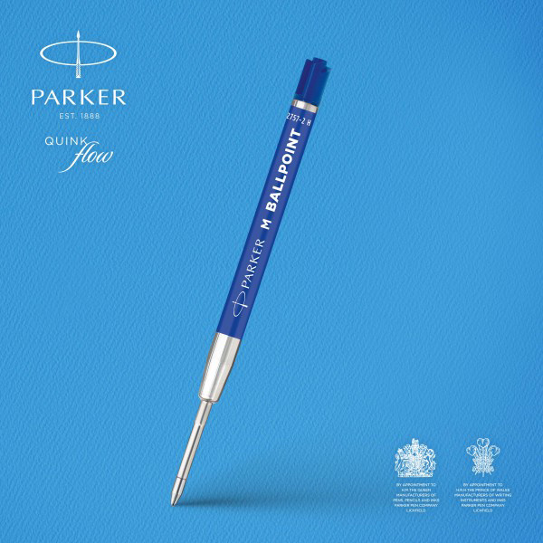 Стержень шариковый Parker QuinkFlow Basic Z09 (CW2166550) M 1мм синие чернила без упак.