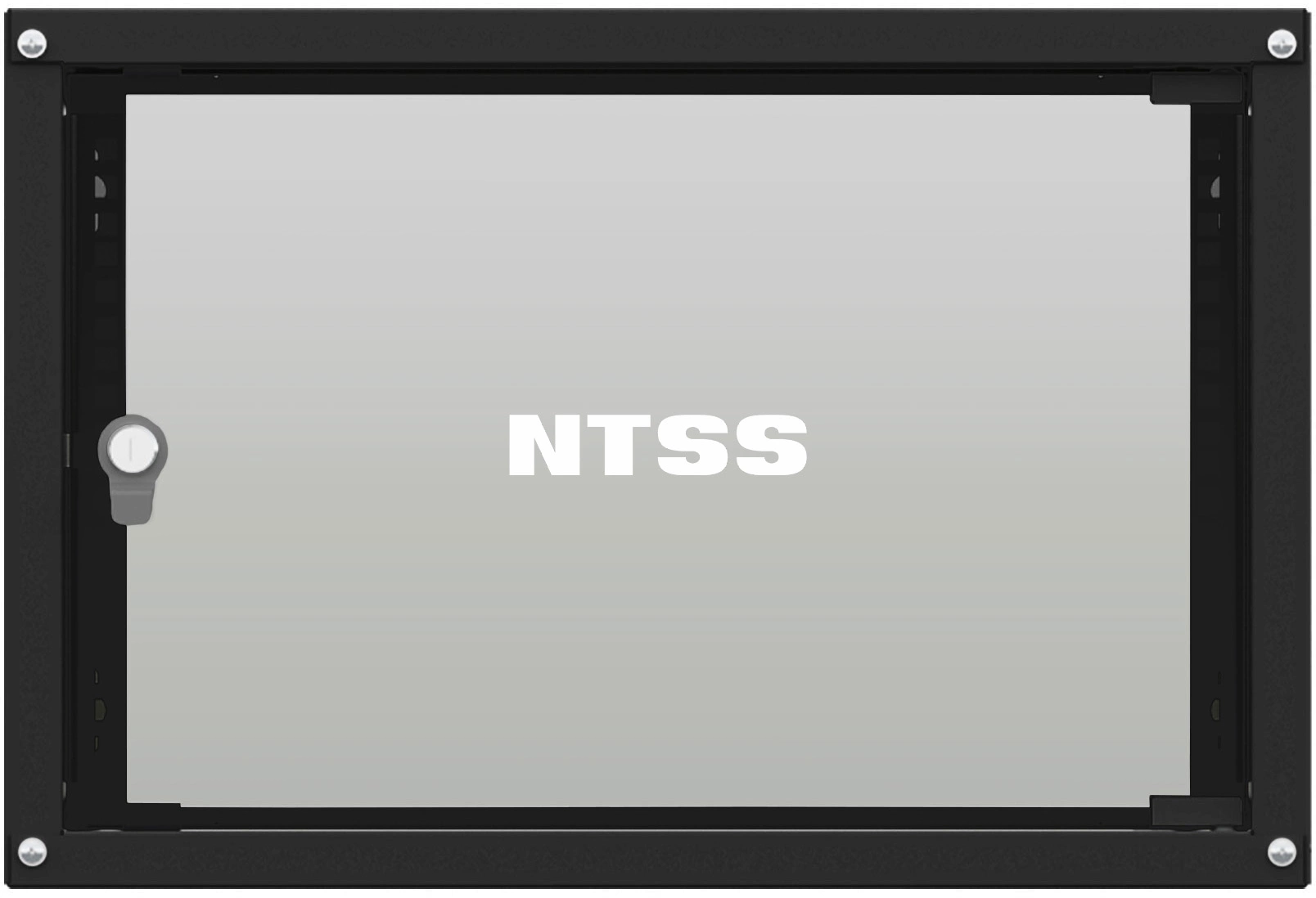 Шкаф коммутационный NTSS Lime (NTSS-WL6U5535GS-BL) настенный 6U 550x350мм пер.дв.стекл несъемн.бок.пан. 30кг черный 270мм 8.4кг 110град. 370мм IP20 сталь