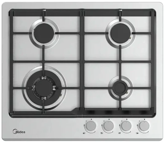 Газовая варочная поверхность Midea MG593TX нержавеющая сталь