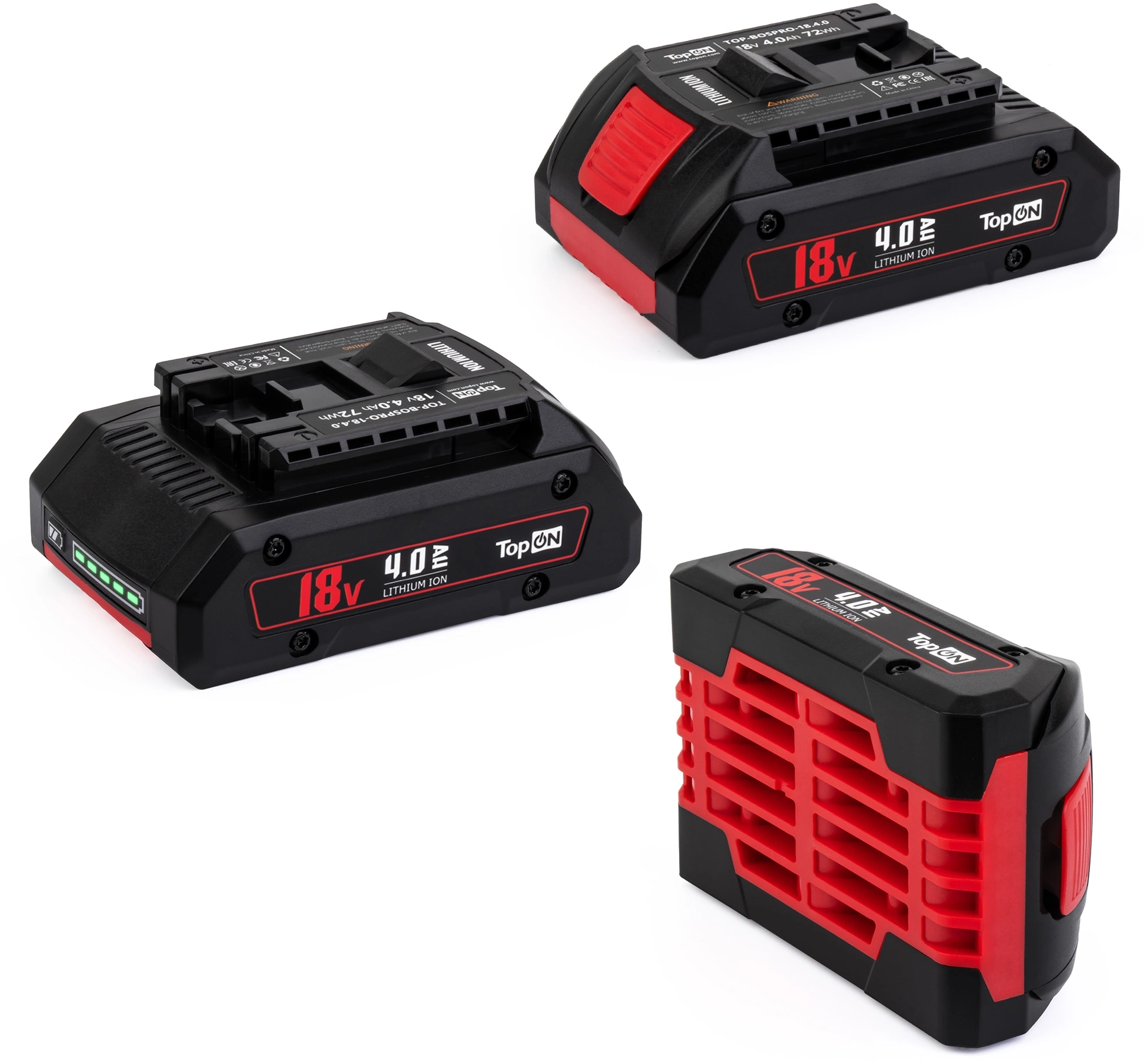 Батарея аккумуляторная TopON TOP-BOSPRO-18.4.0 18В 4Ач Li-Ion (103147)