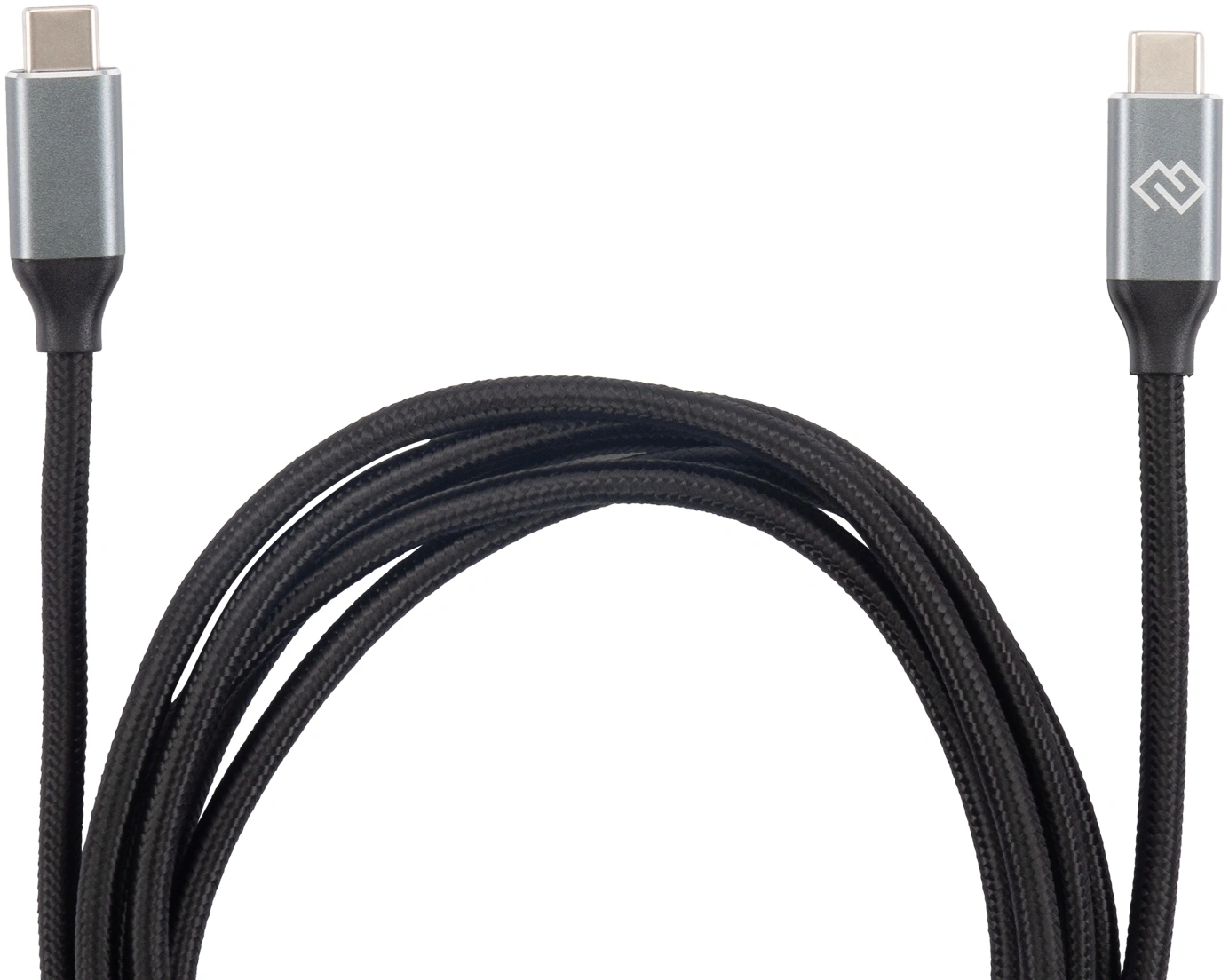 Кабель Digma D-TYPE-C-USB3.2-100W-4K-2M USB Type-C (m)-USB Type-C (m) 2м черный