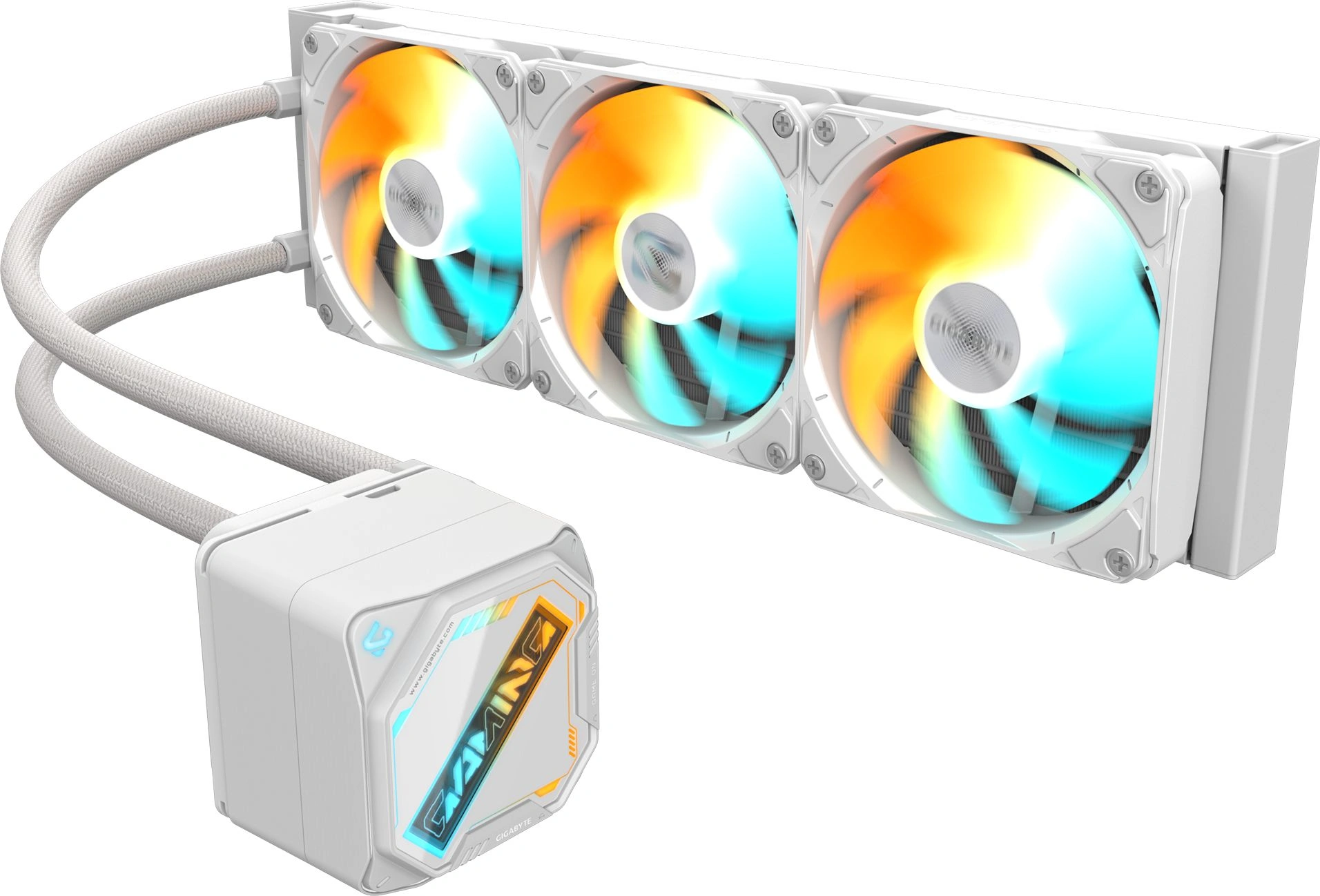 Система водяного охлаждения Gigabyte Gaming 360 ICE ARGB Soc-AM5/AM4/1200/1700/1851 белый 4-pin 13.8-35.8dB Al Ret (GP-GIGABYTE GME 360I)