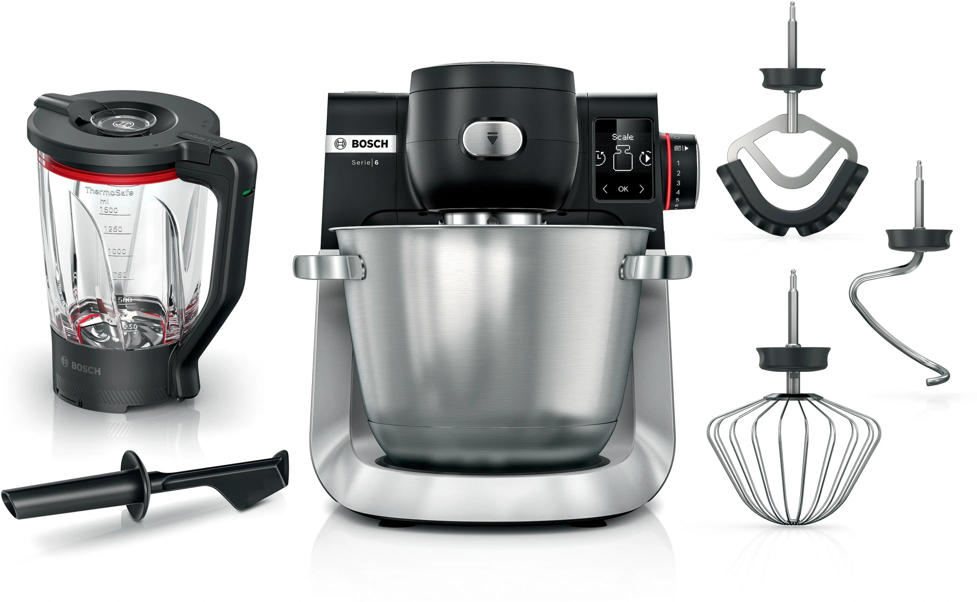 Кухонная машина Bosch MUMS6ZS17 планетар.вращ. 1600Вт черный
