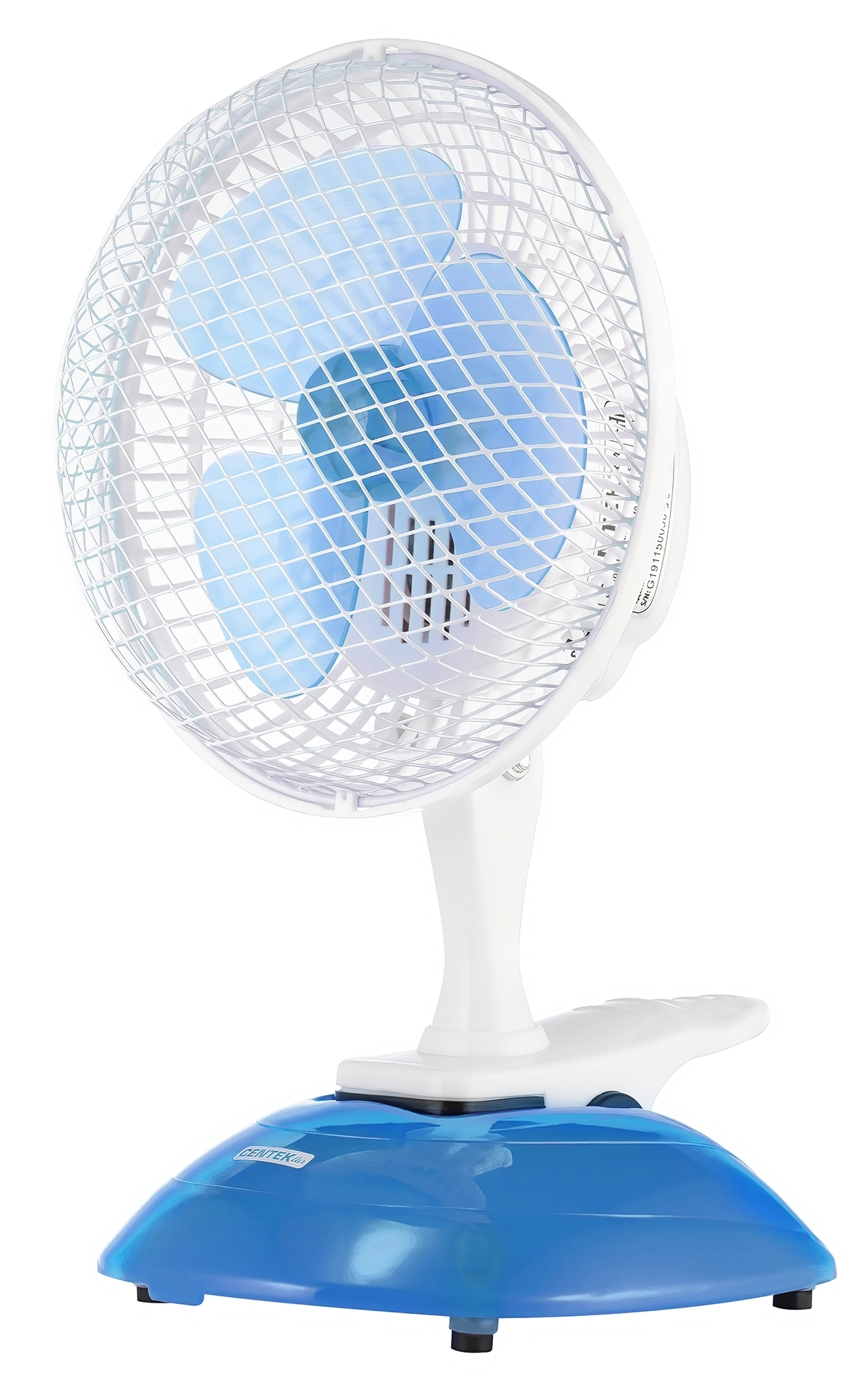 Вентилятор настольный Centek CT-5003 20Вт скоростей:2 синий/белый