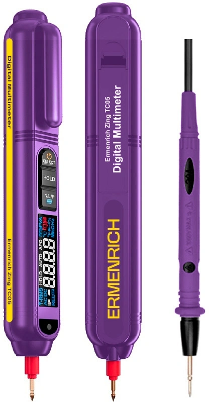 Мультиметр Ermenrich Zing TC05 цифровой фиолетовый (85667)