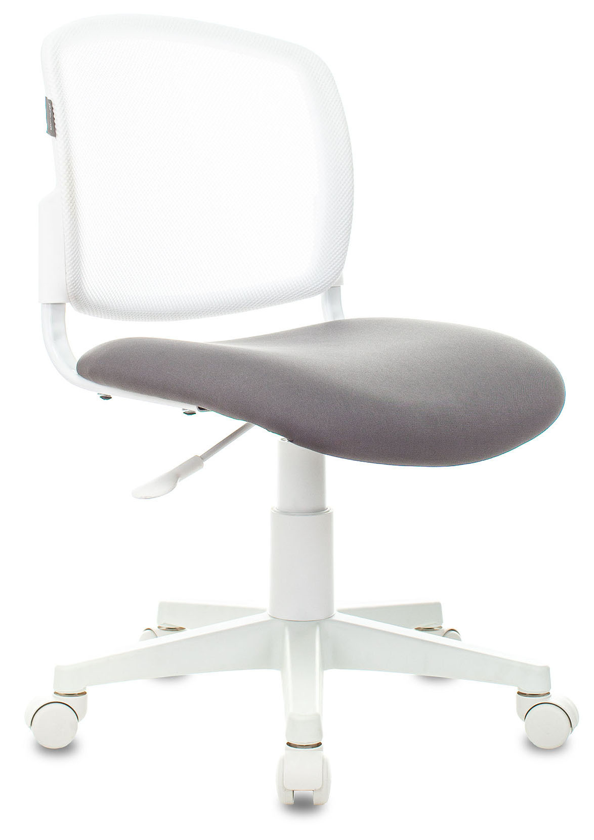 Кресло детское Бюрократ CH-W296NX белый TW-15 сиденье серый Neo Grey сетка/ткань крестов. пластик белый пластик белый