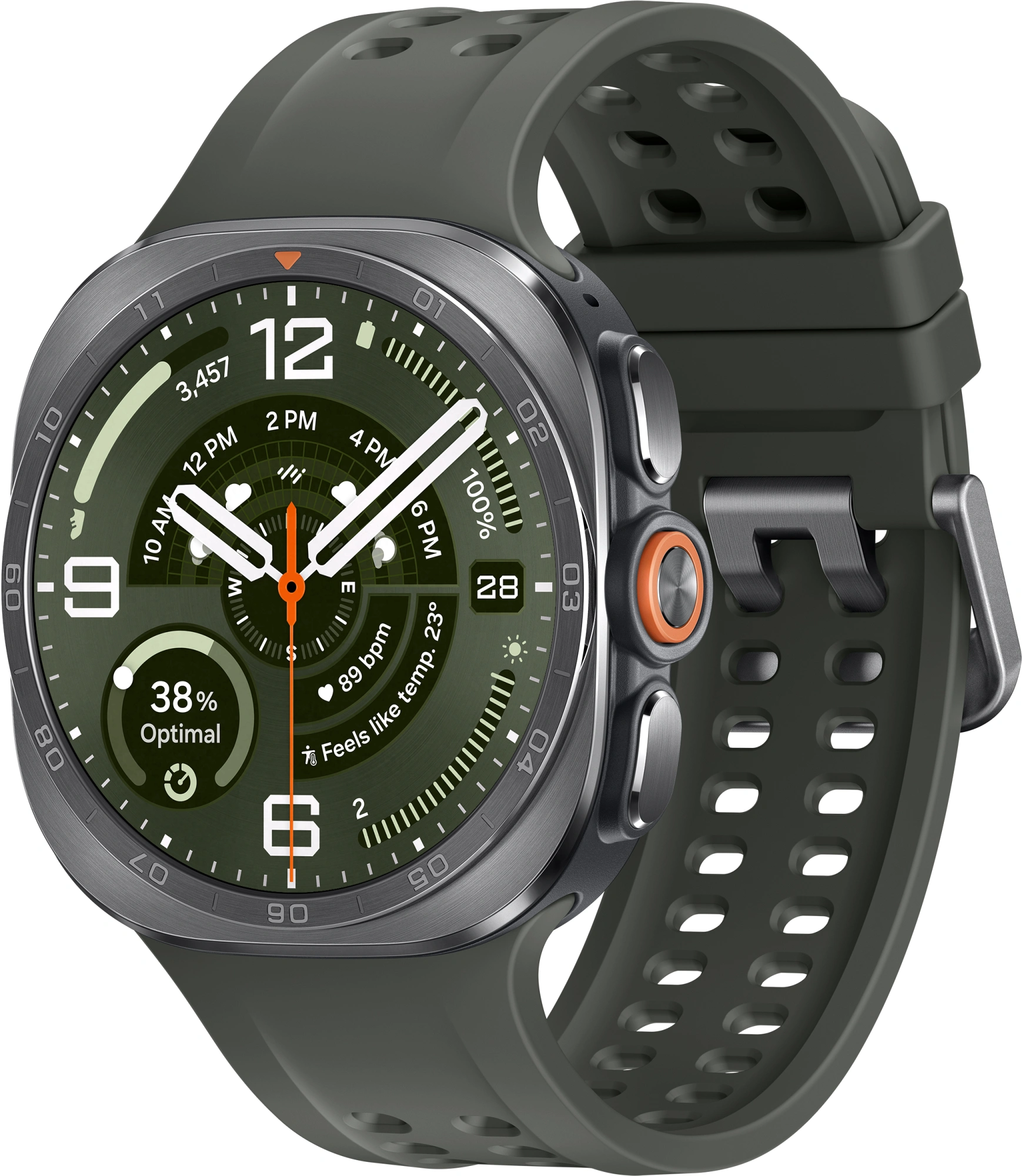 Смарт-часы Samsung Galaxy Watch Ultra2 47мм 1.5" AMOLED корп.серый рем.серый (SM-L715FZSACAU)
