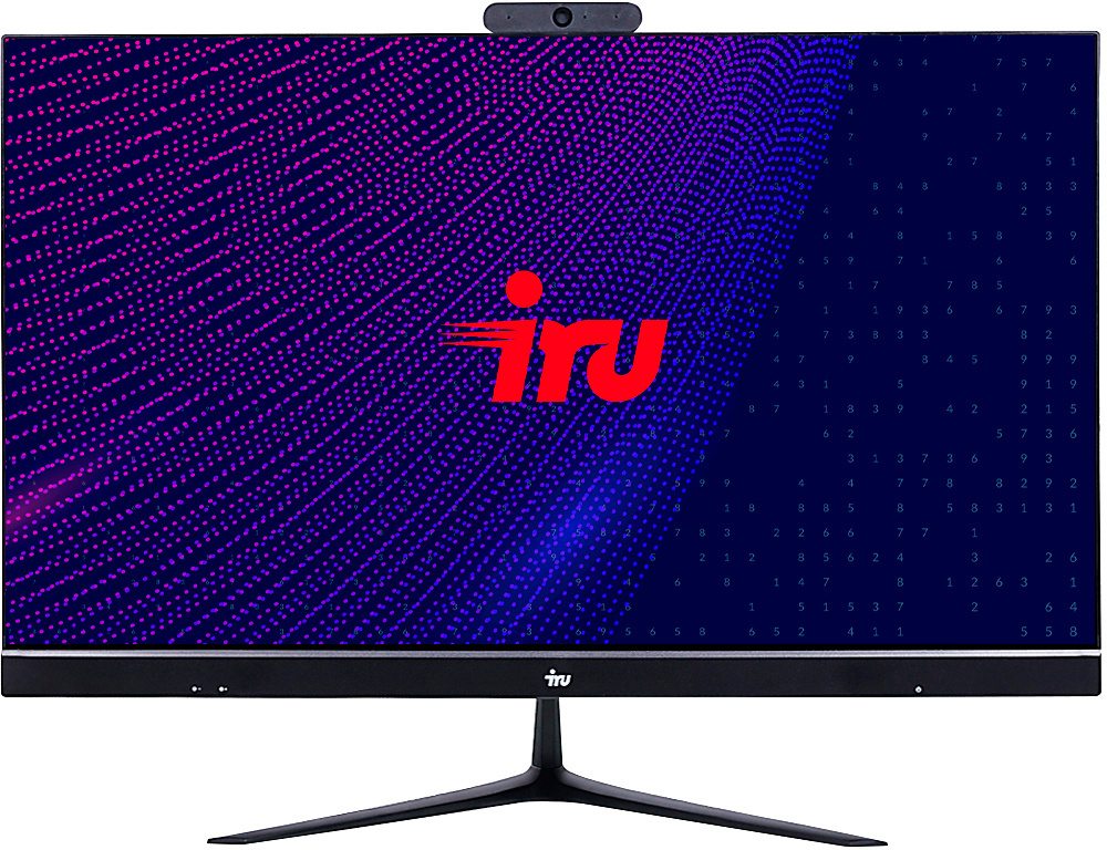 Моноблок IRU Office 23IH5P 23.8" Full HD i3 10100 (3.6) 16Gb SSD256Gb UHDG 630 FreeDOS GbitEth WiFi BT 120W Cam черный 1920x1080