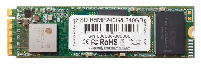 Накопитель SSD AMD PCIe 3.0 x4 240GB R5MP240G8 Radeon M.2 2280