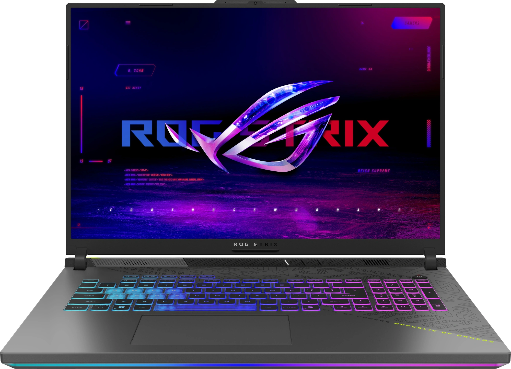 Ноутбук Asus ROG Strix G18 G814PM-S8074 Ryzen 9 8940HX 16Gb SSD1Tb NVIDIA GeForce RTX 5060 8Gb 18" IPS WUXGA (1920x1200) без ОС grey WiFi BT Cam (90NR0L29-M003Y0)