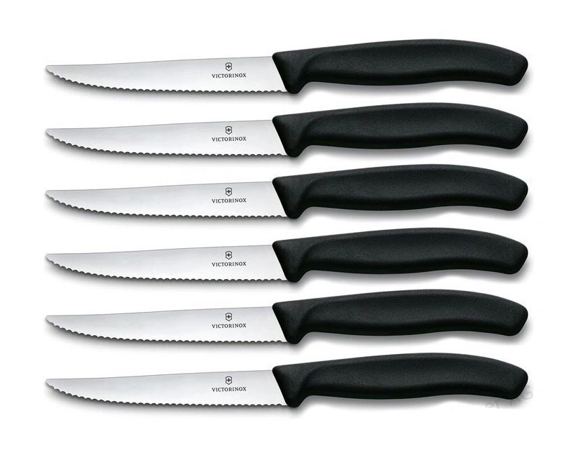 Набор ножей кухон. Victorinox Swiss Classic 6.7233.6 компл.:6предм. черный европодвес