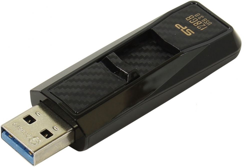 Флеш Диск Silicon Power 128GB Blaze B50 SP128GBUF3B50V1K USB3.0 черный