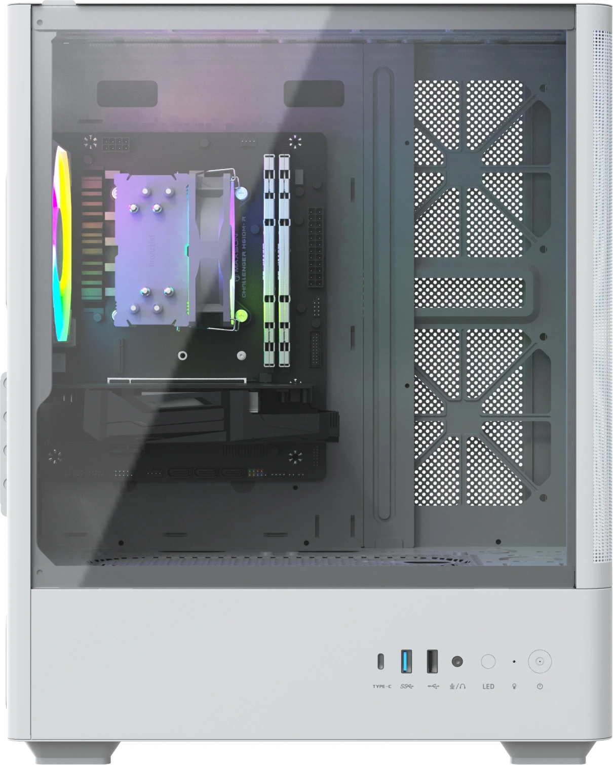 ПК Teclast G03 i5 12400F (2.5) 32Gb SSD1Tb RTX3050 6Gb Windows 11 Pro GbitEth 400W белый (G03 12400F32G1T3050WKRU)