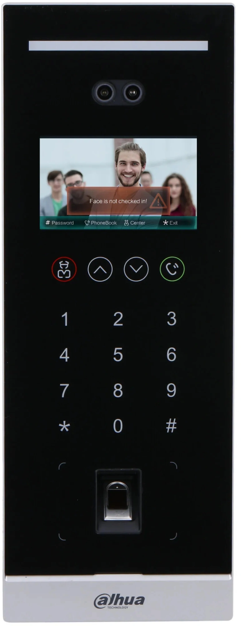 Видеопанель Dahua DHI-VTO6541H-S2 цветной сигнал CMOS цвет панели: черный