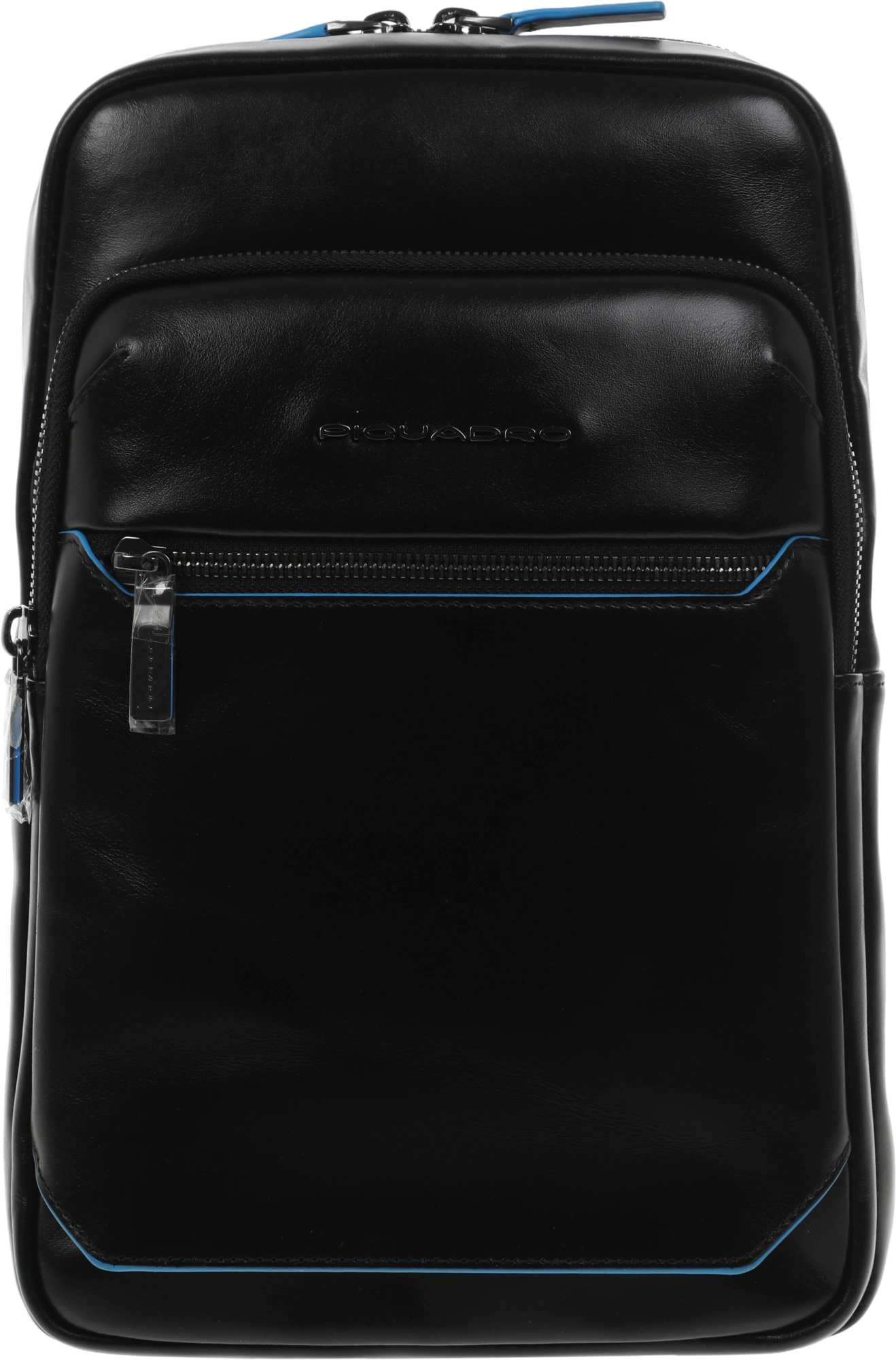 Рюкзак слинг мужской Piquadro Blue Square CA6589B2/N черный натур.кожа