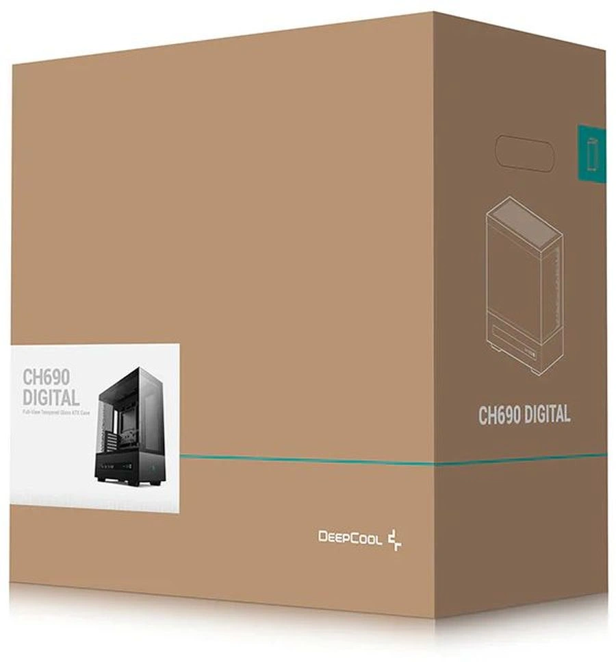 Корпус Deepcool CH690 Digital черный без БП ATX 10x120mm 10x140mm 2xUSB3.0 audio bott PSU