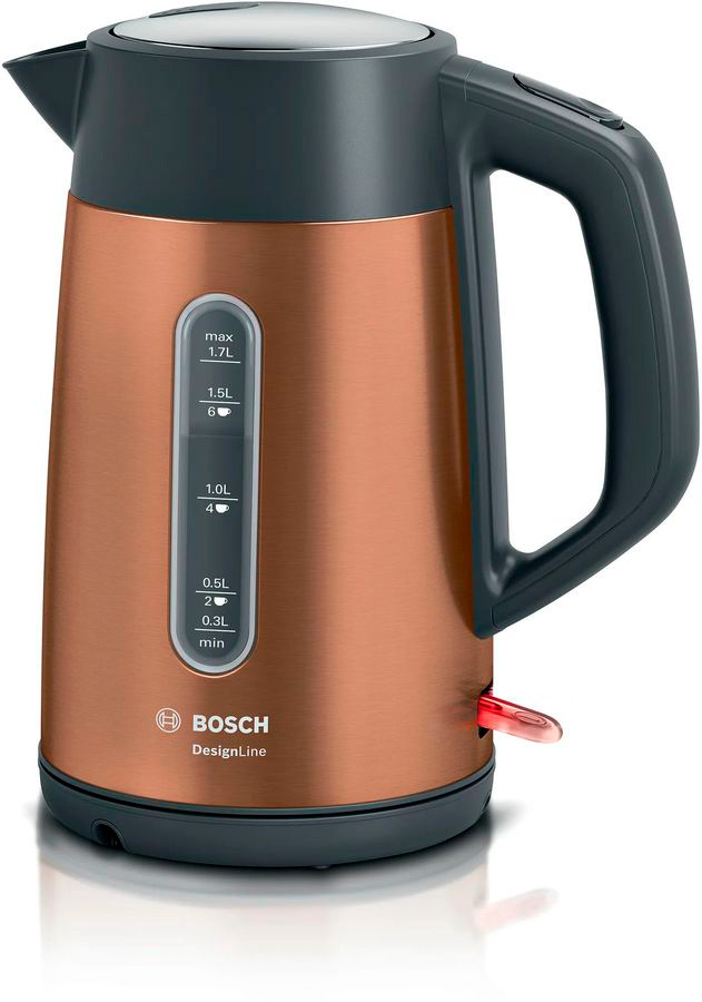 Чайник электрический Bosch TWK4P439 1.7л. 2400Вт коричневый корпус: металл/пластик