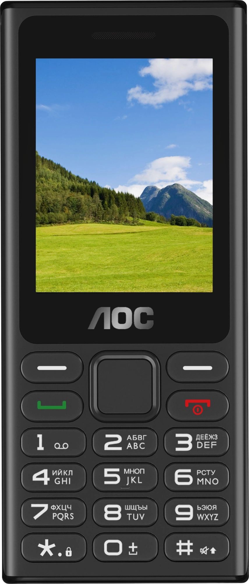 Мобильный телефон AOC 240 A черный моноблок 2.4"
