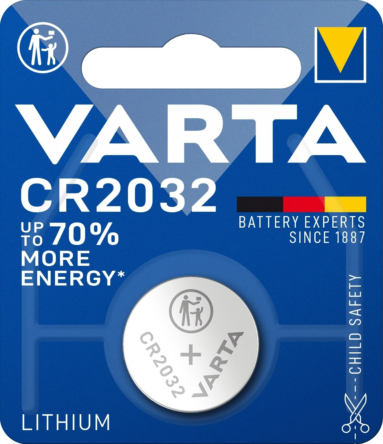 Батарея Varta Electronics BL1 Lithium CR2032 (1шт) блистер