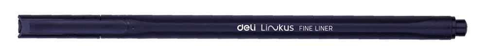 Набор ручек капилляр. Deli Linkus (EQ900-12) d=0.45мм ассор. черн. игловидный пиш. наконечник линия 0.45мм 12цв.