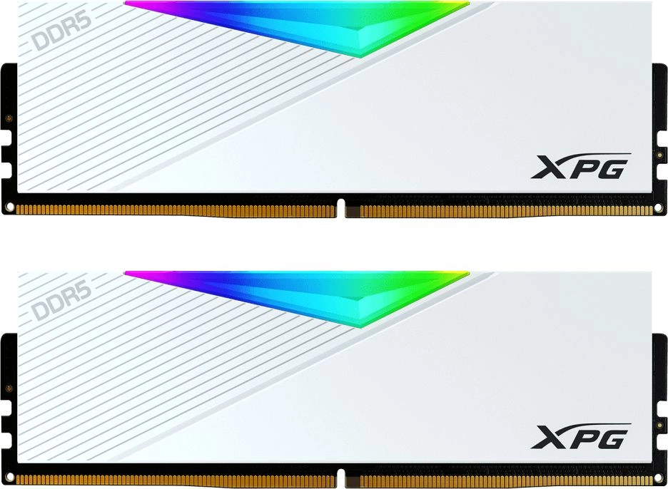 Память DDR5 2x16GB 6400MHz A-Data AX5U6400C3216G-DCLARWH XPG Lancer RGB RTL Gaming PC5-51200 CL32 DIMM 288-pin 1.35В kit dual rank с радиатором Ret