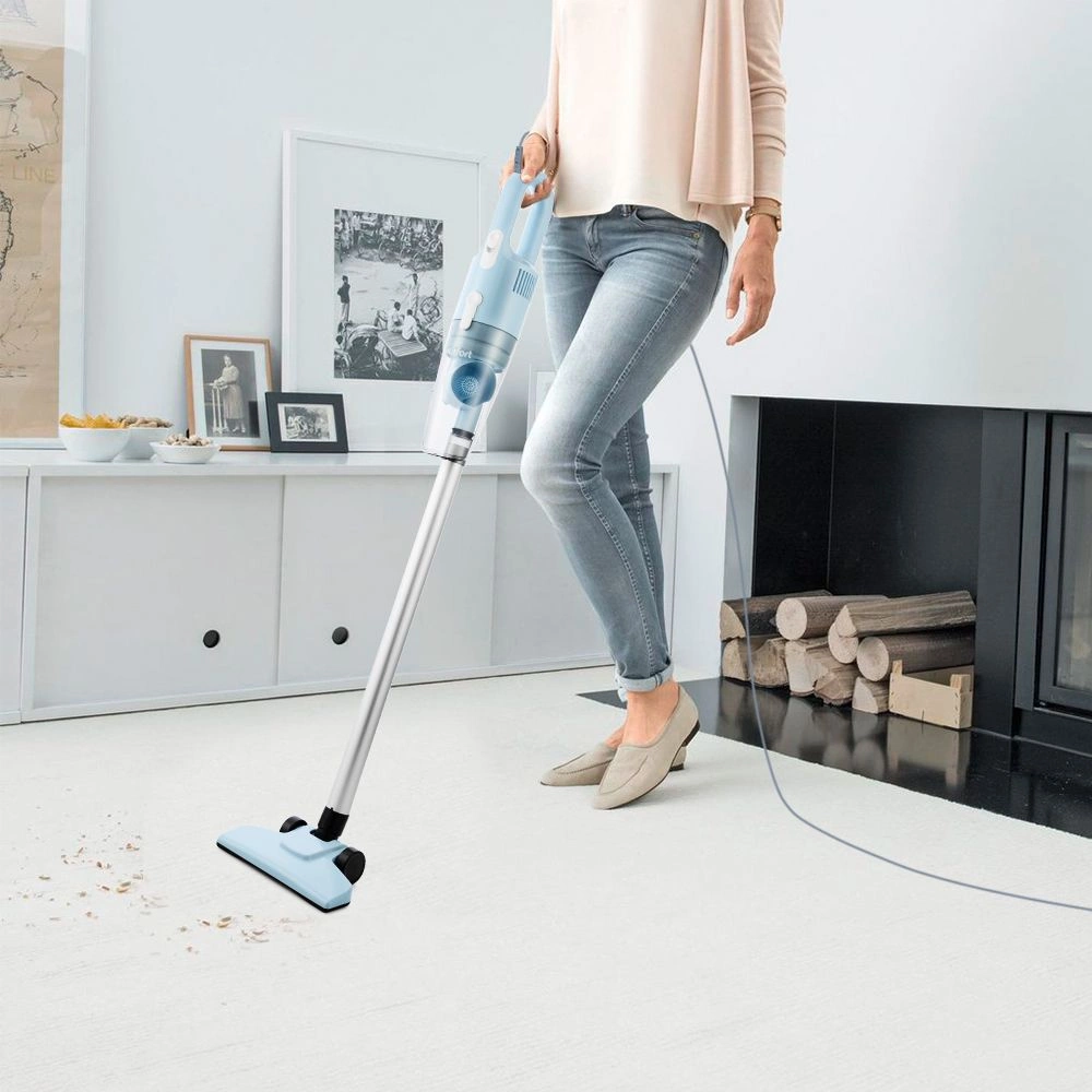 Пылесос ручной Kitfort КТ-586-2 600Вт голубой/белый