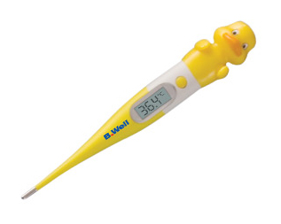 Термометр электронный B.Well WT-06 желтый/белый