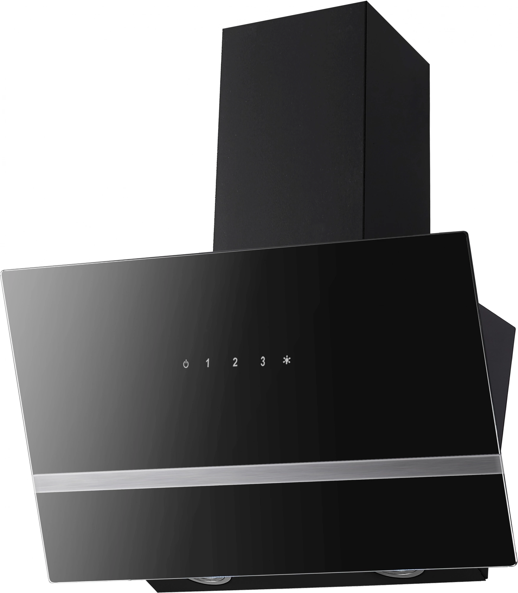 Вытяжка каминная Hyundai HGH 6846 IX черный/нержавеющая сталь управление: сенсорное (1 мотор)