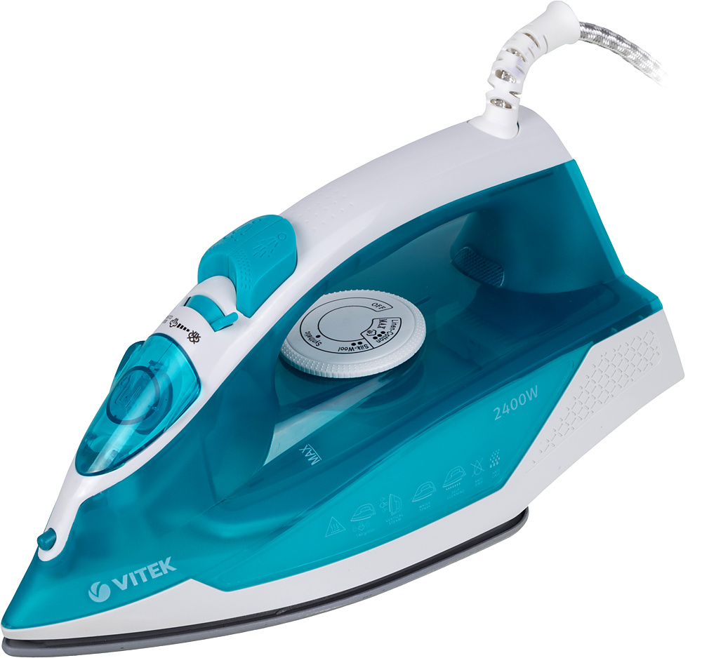 Утюг Vitek 8307-VT-01 2400Вт бирюзовый/белый