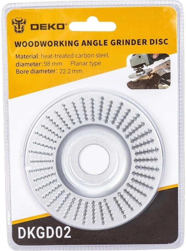 Круг обдир. по дер. Deko DKGD02 (064-7013) d=98мм d(посад.)=22.2мм (угловые шлифмашины)
