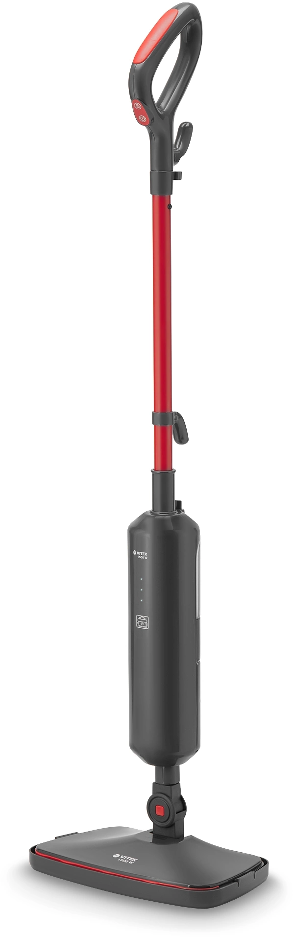 Швабра паровая Vitek VT-8188 1500Вт красный/черный