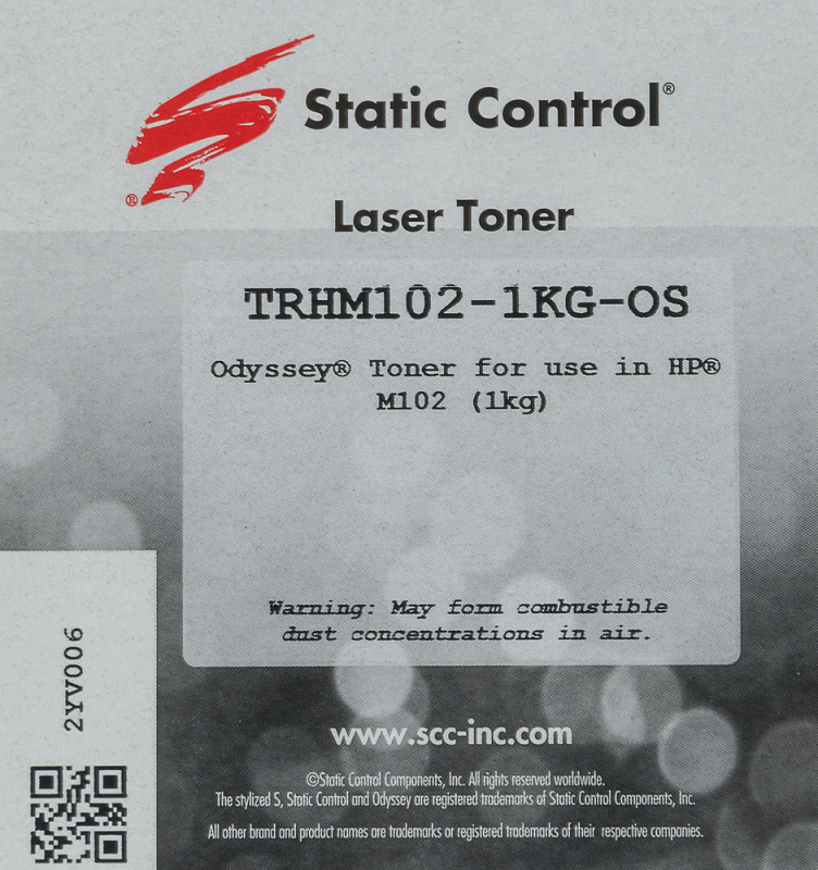 Тонер Static Control TRHM102-1KG-OS черный флакон 1000гр. для принтера HP LJ M104/M132